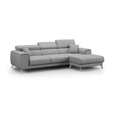 Divani.store Ecksofa Grau 260x102 cm