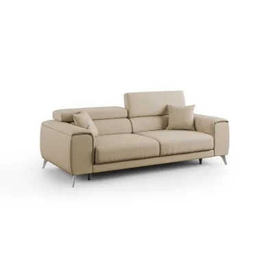 Divani.store Linearsofa Beige 215x73x102 cm