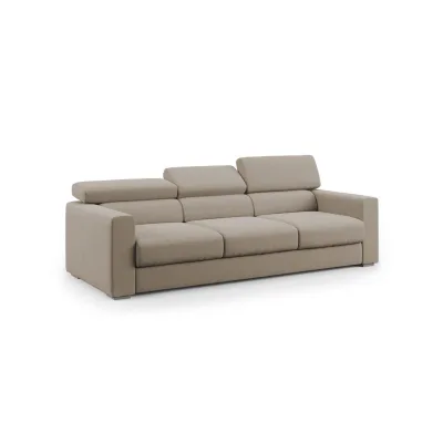 Divani.store Linearsofa Beige 240x74x100 cm