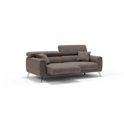 Divani.store Linearsofa Braun 169x73x102 cm