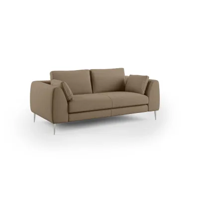 Divani.store Linearsofa Braun 216x86x102 cm
