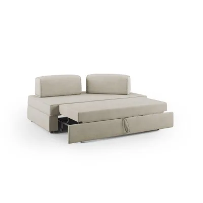 Divani.store Linearsofa Creme 160x42x105 cm