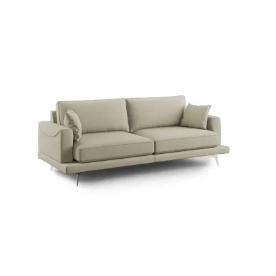 Divani.store Linearsofa Creme 218x88x93 cm