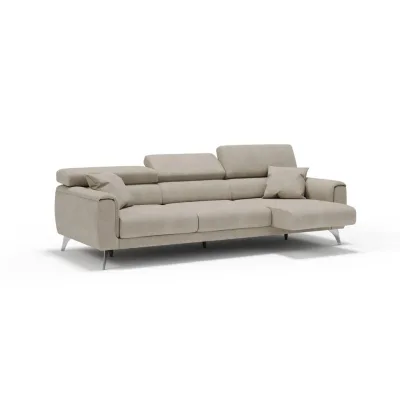 Divani.store Linearsofa Creme 244x73x102 cm