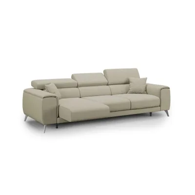 Divani.store Linearsofa Creme 260x74x102 cm