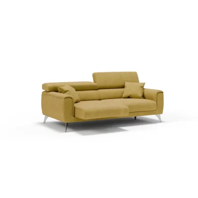 Divani.store Linearsofa Gelb 169x73x102 cm