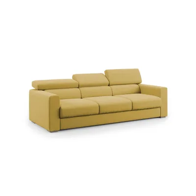 Divani.store Linearsofa Gelb 240x74x100 cm