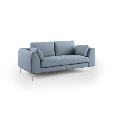 Divani.store Linearsofa Hellblau 196x86x102 cm