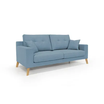 Divani.store Linearsofa Hellblau 206x95x91 cm