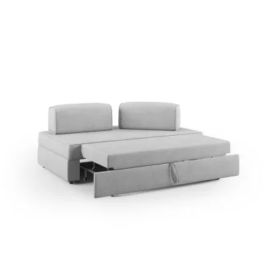 Divani.store Linearsofa Hellgrau 180x42x105 cm