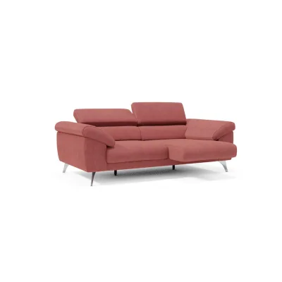 Divani.store Linearsofa Kirschrot 183x76x102 cm