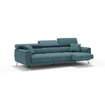 Divani.store Linearsofa Petrol 244x73x102 cm