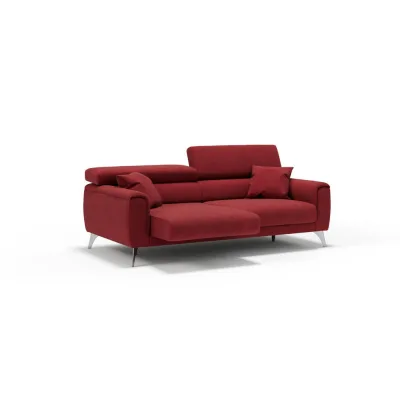 Divani.store Linearsofa Rot 169x73x102 cm