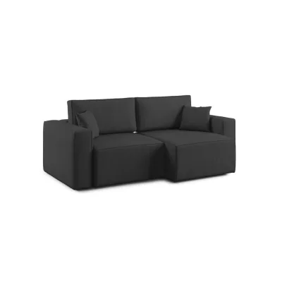 Divani.store Linearsofa Schwarz 215x86x99 cm