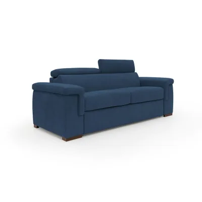 Divani.store Schlafsofa Blau 200x100x95 cm