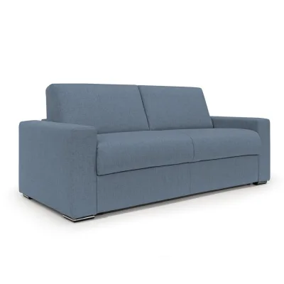 Divani.store Schlafsofa Blau 220x93x96 cm