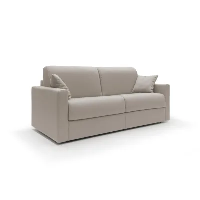 Divani.store Schlafsofa Creme 206x90x96 cm