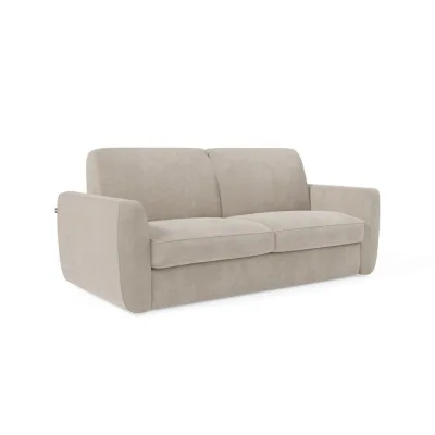 Divani.store Schlafsofa Creme 222x92x98 cm