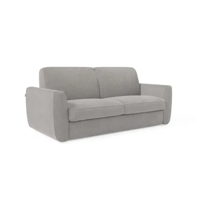 Divani.store Schlafsofa Grau 222x92x98 cm