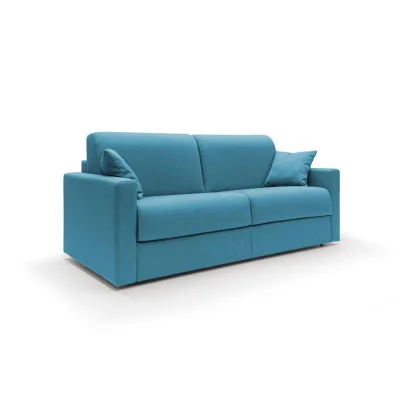 Divani.store Schlafsofa Hellblau 186x90x96 cm