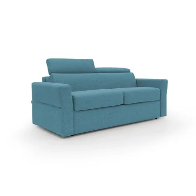 Divani.store Schlafsofa Hellblau 220x100x95 cm