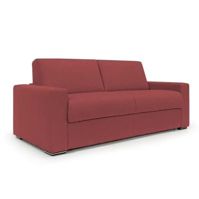 Divani.store Schlafsofa Rot 220x93x96 cm