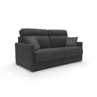 Divani.store Schlafsofa Schwarz 196x102x97 cm