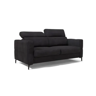 Divani.store Schlafsofa Schwarz 198x88x94 cm