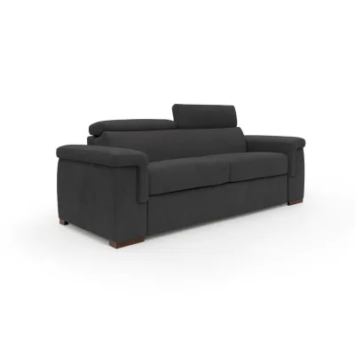 Divani.store Schlafsofa Schwarz 240x100x95 cm