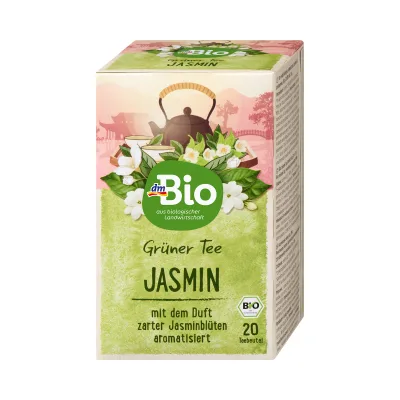 dmBio Grüner Tee Jasmin, 20 Beutel, 30 g