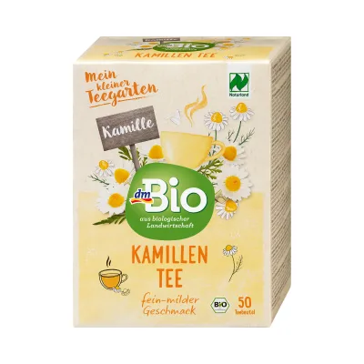 dmBio Kräutertee Kamille, 50 Beutel, 75 g