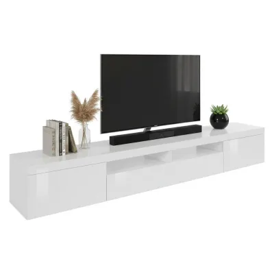 Dmora Fernsehschrank Weiß 240x35x40 cm