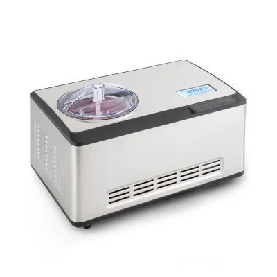 Dolce Bacio Eiscremebereiter Kompressor 2l LCD-Display Touch Edelstahl