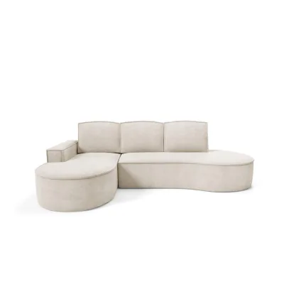 DomoHome Ecksofa Beige 277x157 cm