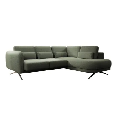 DomoHome Ecksofa Dunkelgrün 248x205 cm