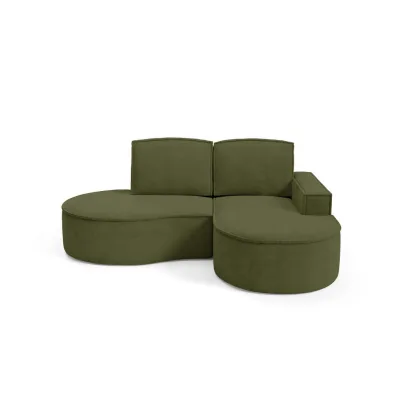 DomoHome Ecksofa Grün 210x157 cm