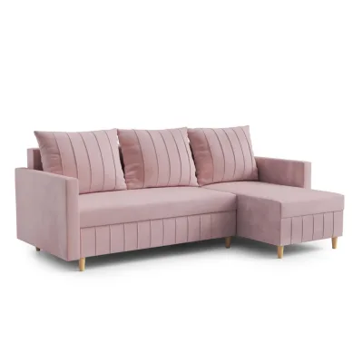 DomoHome Ecksofa Pink 224x146 cm
