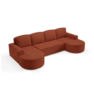 DomoHome Ecksofa Rotbraun 316x157 cm