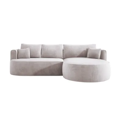 DomoHome Ecksofa Weiß 284x183 cm