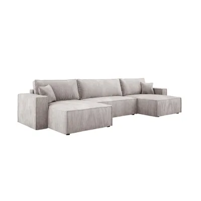 DomoHome Ecksofa Weiß 377x143 cm