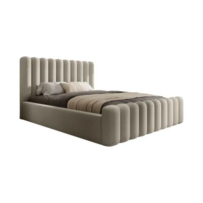 DomoHome Polsterbett Beige 160x200 cm