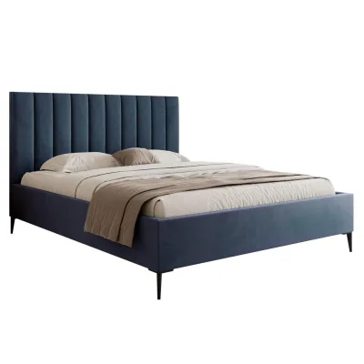 DomoHome Polsterbett Blau 120x200 cm