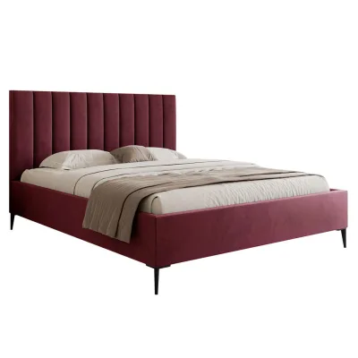 DomoHome Polsterbett Dunkelrot 160x200 cm