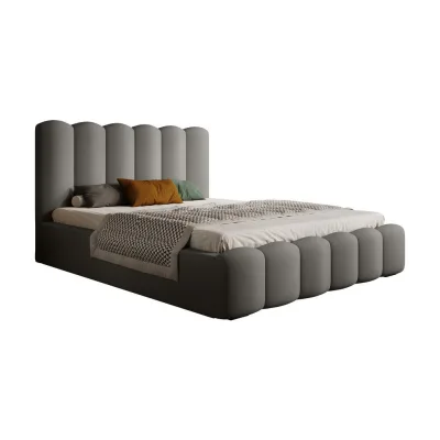 DomoHome Polsterbett Grau 140x200 cm