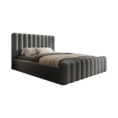 DomoHome Polsterbett Grau 200x200 cm