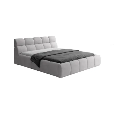 DomoHome Polsterbett Hellgrau 180x200 cm