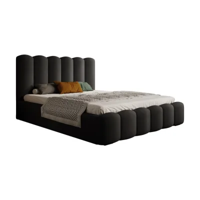 DomoHome Polsterbett Schwarz 200x200 cm