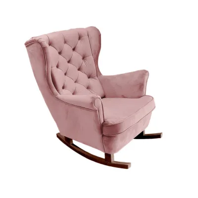 DomoHome Schaukelsessel Altrosa 81x102x95 cm