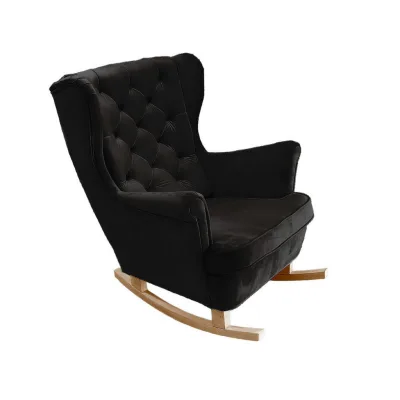 DomoHome Schaukelsessel Aubergine 81x102x95 cm