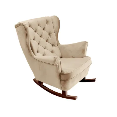 DomoHome Schaukelsessel Buche Kolonial 81x102x95 cm